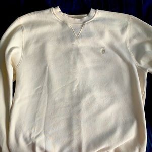 Men’s Izod Cream Crewneck Sweater (M)